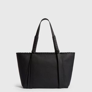 NWOT All Saints Women's Kepi Small East West Leather Tote Bag In Black